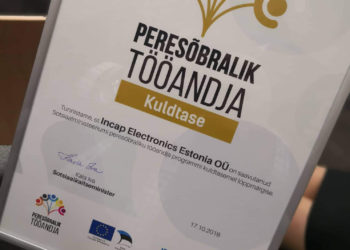 Incap - peresõbralik tööandja. Foto: Incap