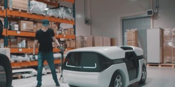 Tehisintellekt: fantaasiat liialt palju või hoopis vähe? Cleveron töötab välja robotkullerit, mis hakkab sõitma sõiduteedel. Foto: Cleveron