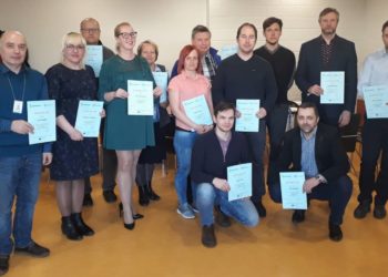 Kutsekoolide õpetajad projekti 4Change pilootkoolitusel Tallinna Lasnamäe Mehaanikakoolis. Foto: Eesti Masinatööstuse Liit