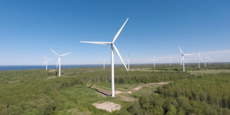 Riik proovib taas korraldada tuuleparkide vähempakkumise. Pildil Paldiski tuulepark. Foto: Enefit Green