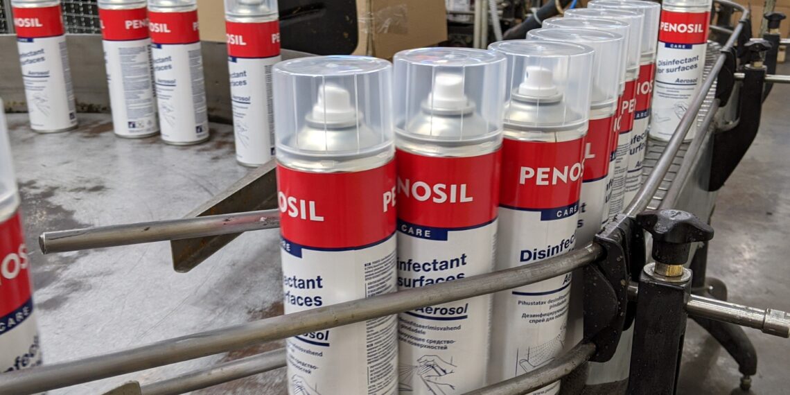 50 000 aerosoolpudelis desovahendit suudab Krimelte toota ühe päevaga. Foto: Ivo Laan