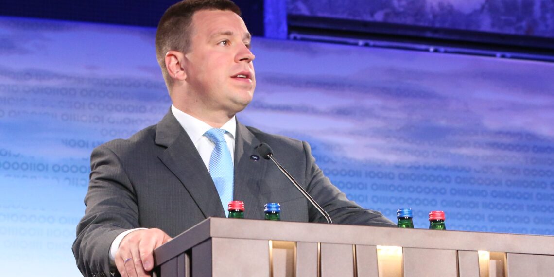Jüri Ratas. Rohelepe. Foto: Annika Haas (EU2017EE)
