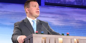 Jüri Ratas. Rohelepe. Foto: Annika Haas (EU2017EE)