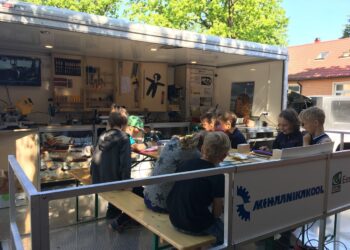 Projekt Lab4STEM uurib STEM õpet Eestis. Merkuur OÜ mobiilne töökoda. Foto: Merkuur