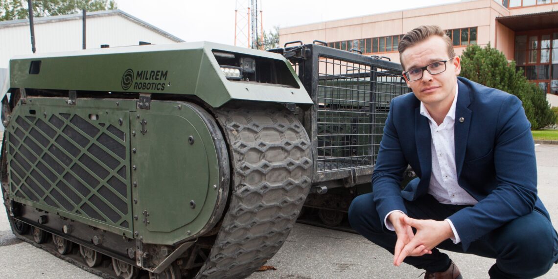Metsarobot on Milrem Roboticsi arendusjuhi Priit Vellaku sõnul abiks nii puude istutamisel kui ka metsa hooldamisel. Foto: Julia-Maria Linna