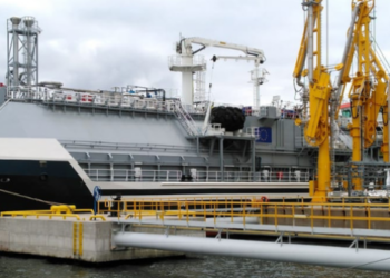 Eesti suurim otseinvesteering Soome: Alexela tõi esimese LNG laeva Hamina LNG terminali. Foto: Alexela