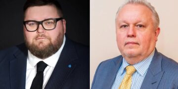 Otto Richard Pukk ja Arno Kolk. Autor/allikas: Eesti Elektroonikatööstuse Liit