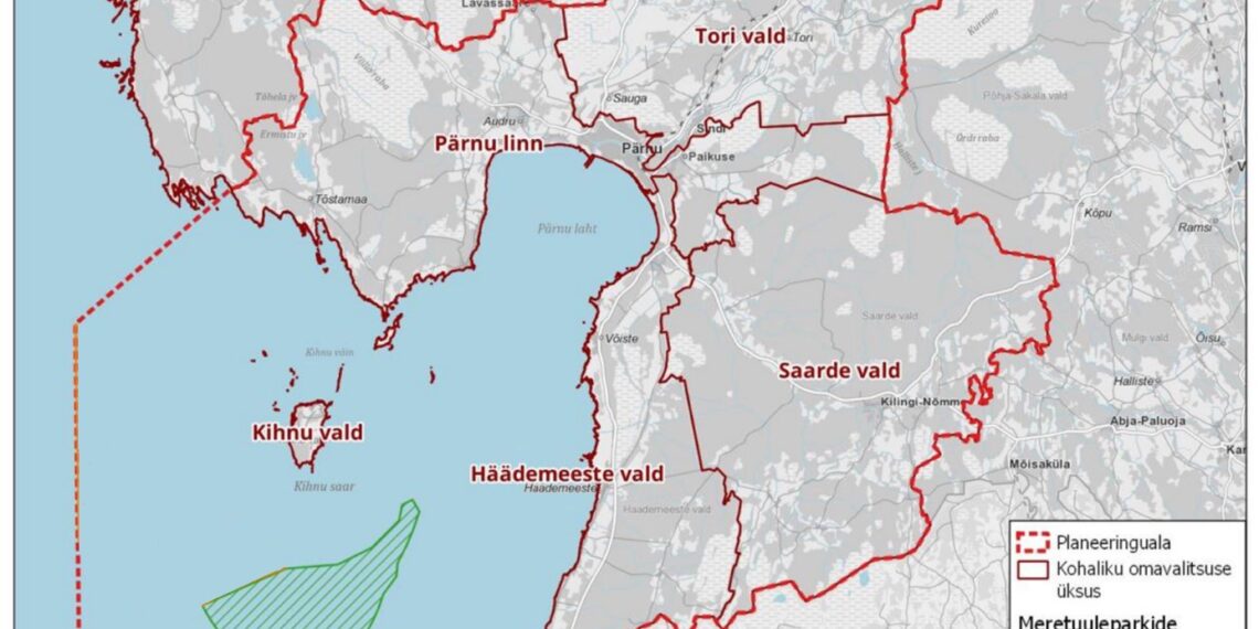 Liivi lahe meretuulepargi elektriühenduste eriplaneeringu materjalide avalik väljapanek. Allikas: Skepast&Puhkim