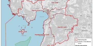 Liivi lahe meretuulepargi elektriühenduste eriplaneeringu materjalide avalik väljapanek. Allikas: Skepast&Puhkim