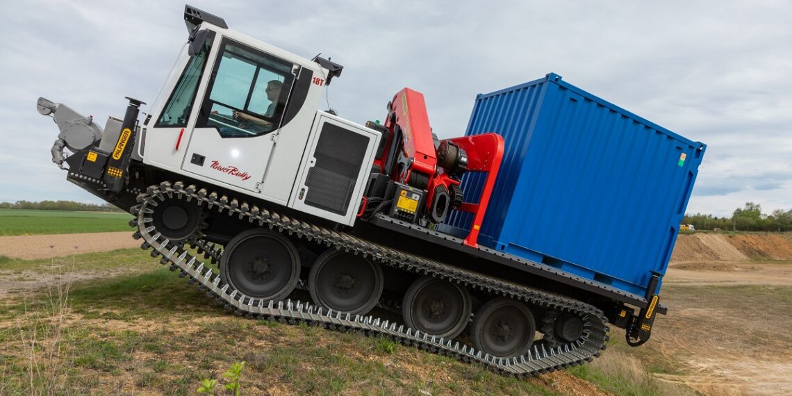 iguse liugelaagrid tagavad PowerBully hooldusvaba sõidu. PowerBully on mõeldud kõige erandlikumate rakenduste jaoks raskel maastikul. Foto: Kässbohrer Geländefahrzeug AG
