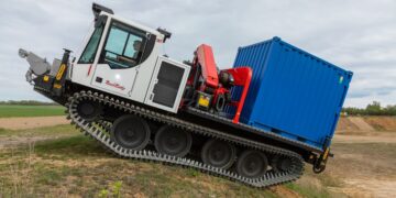 iguse liugelaagrid tagavad PowerBully hooldusvaba sõidu. PowerBully on mõeldud kõige erandlikumate rakenduste jaoks raskel maastikul. Foto: Kässbohrer Geländefahrzeug AG