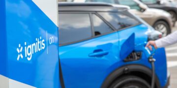 Grossi toidupoodide juurde rajatakse Ignitise elektriautode kiirlaadimispunktid. Foto: Ignitis