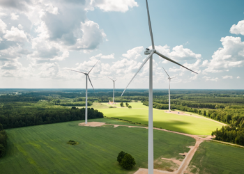 Utilitas: tuuleparkide rajamine takerdub paberimajandusse. Utiitase Saarde tuulepark. Foto: Utilitas