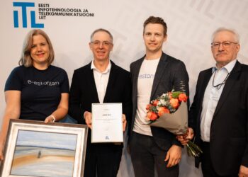 ITL-i üldkoosolekul tegi juhatus liikmetele ettepaneku nimetada liidu neljandaks auliikmeks Baltic Computers Systemsi ja BCS Koolituse juhatuse esimees Ants Sild. Foto: ITL / Joanna Jõhvikas