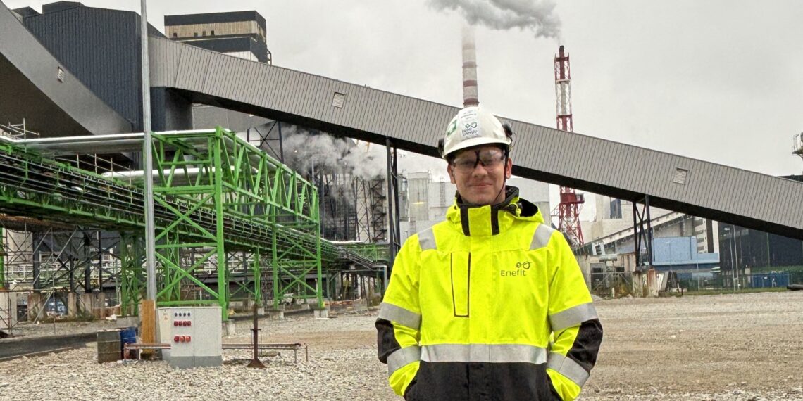 Enefit Poweri projektijuht Matvei Ivanov on veendunud, et energeetika ei saa edaspidi hakkama, rakendamata ringmajanduse põhimõtteid. Foto: Eesti Energia / erakogu