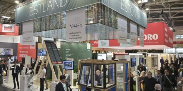 Eesti ettevõtjad BAU messil. Foto: Ettevõtluse ja Innovatsiooni Sihtasutus.