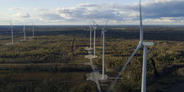 Sopi-Tootsi tuulepargis on küll siinmail ennenähtamatult kõrged tuulikud, ent kuna need paiknevad sisemaal, siis teadaolevalt need radarihäiringuid ei põhjusta. Foto: Eesti Tuuleenergia Assotsiatsioon