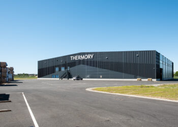 Eesti puidueksport 2025. Thermory Loo tehase termohoone. Foto: Marko Kajandu